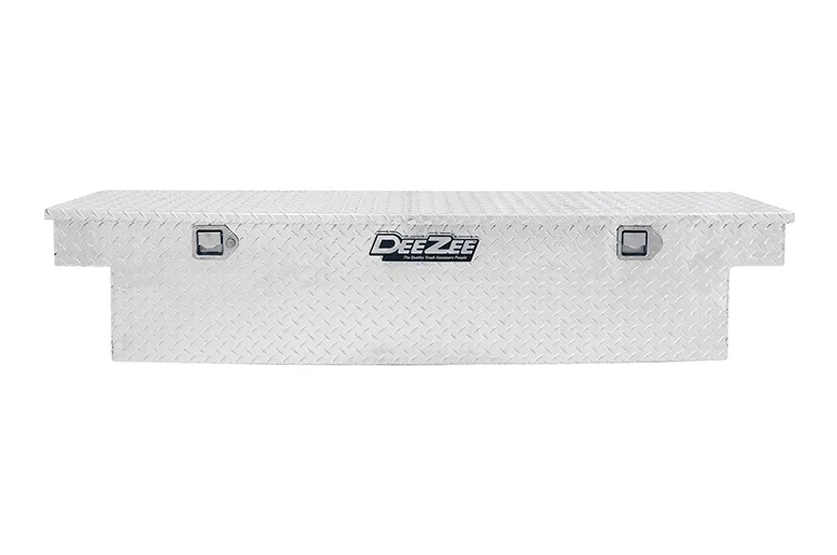 DZ6170N – DEE ZEE Tool Box, Crossover Single Lid Narrow Brite Tread Aluminum 12 Inch Length x 69-3/4 Inch Width x 14-...